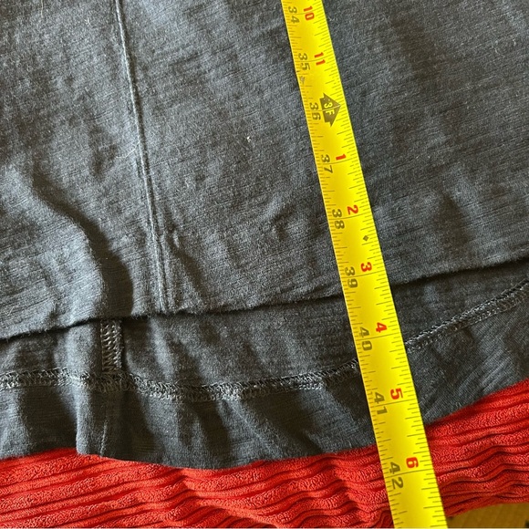 Chico’s Seamed Cotton Slub T-Shirt Dress Navy Blue. Size 4/Chicos 0. - Picture 9 of 13